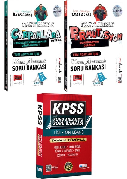 Taktiklerle Çarpanlara Ayırma Permütasyon Kombinasyon Ilyas Güneş - Lise Önlisans Konu Ant. Soru