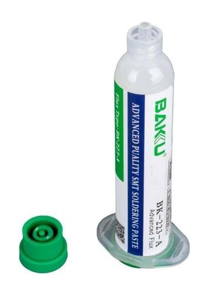 Baku BK-223A Flux 10 cc Kurşunsuz Şırınga Tip Lehim Pastası fiyatları