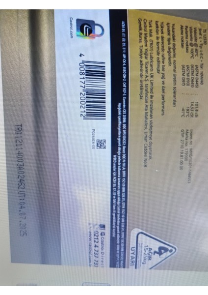 Vecton 10W-40 E8-E11 20 Lt Motor Yağı (2025 Üretim) modelleri