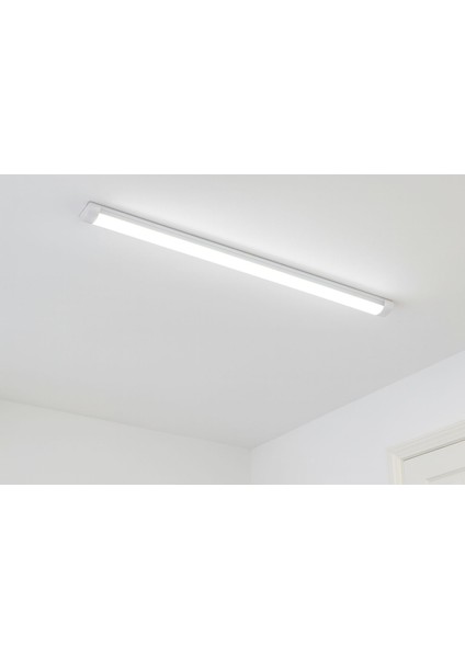 2'li 120 cm LED Bant Armatür 40W 3600 Lümen 3200K Gün Işığı – Kolay Montaj