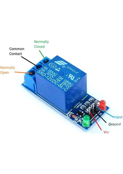Tek Yön 1-Way Relay Module 12V Röle Modül Düşük Seviye Tetikleme Rölesi indirimleri