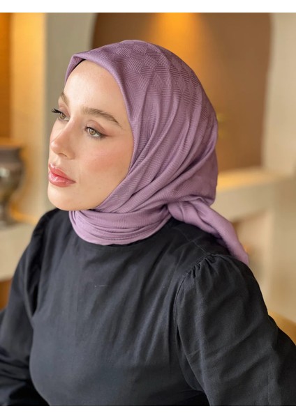 Dama Çizgi Desen Eşarp