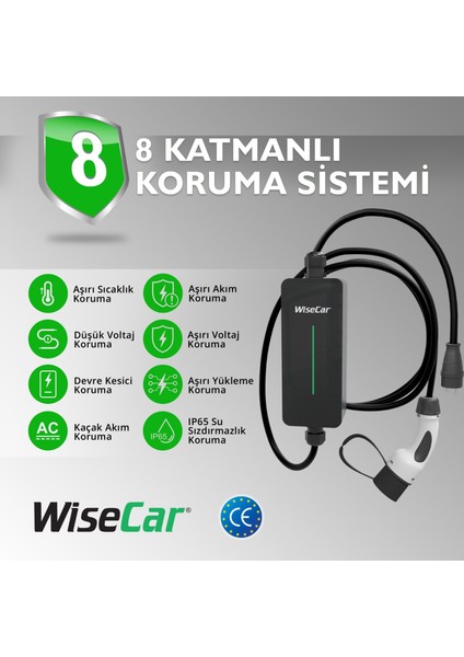 Wtp1 3.5 Kw Taşınabilir Elektrikli Araç Şarj Cihazı fiyatları