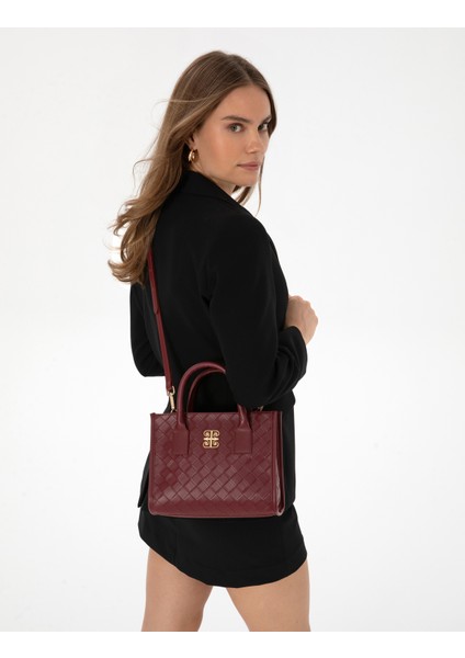 Kadın Bordo El Çantası 50315848-VR014