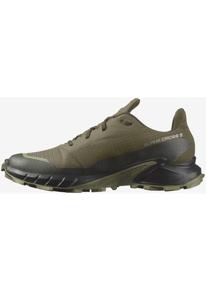 ALPHACROSS 5 GORE-TEX Erkek Koşu Ayakkabısı Olive Night L47310300