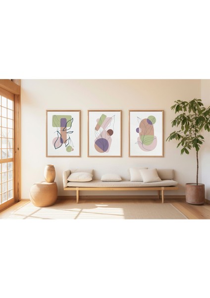 Dekoratif 3lü Tablo,ahşap Çerçeveli,soyut Tablo,duvar Tablo,duvar Susu,mutfak Tablo Cerceveli Tablo modelleri