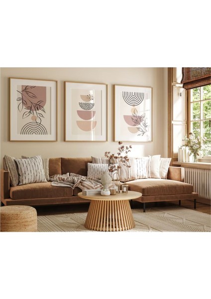 Dekoratif 3lü Tablo,ahşap Çerçeveli,soyut Tablo,duvar Tablo,duvar Susu,mutfak Tablo Cerceveli Tablo