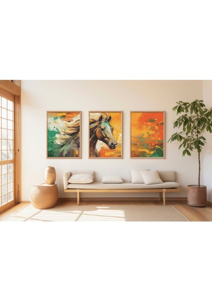 Dekoratif 3lü Tablo,ahşap Çerçeveli,soyut Tablo,duvar Tablo,duvar Susu,mutfak Tablo Cerceveli Tablo modelleri