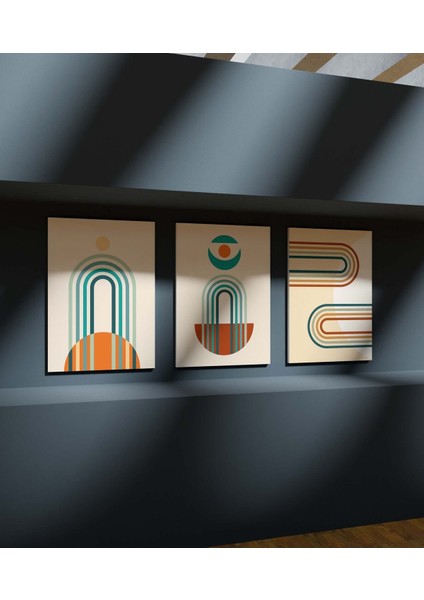 Yüksek Kaliteli Çerçeve Görünümlü 3 Lü Tablo Mutfak Tabloları