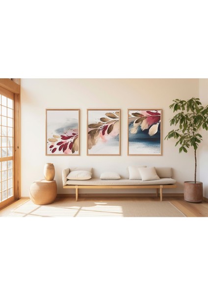 Dekoratif 3lü Tablo,ahşap Çerçeveli,soyut Tablo,duvar Tablo,duvar Susu,mutfak Tablo Cerceveli Tablo modelleri