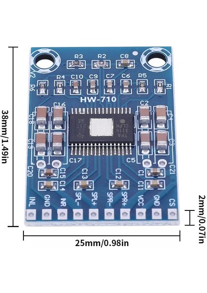 XH-M562 TPA3116D2 Mini Dijital Stereo Audio Amfi Kartı Class D Dual 50W fırsatları