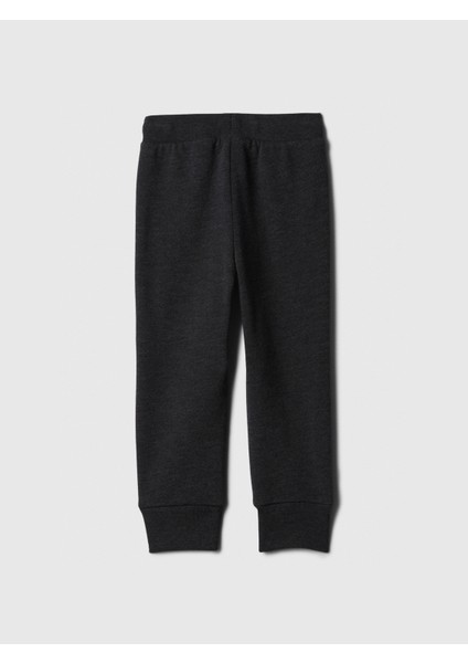 Erkek Bebek Siyah babyGap logo polar pantolon modelleri