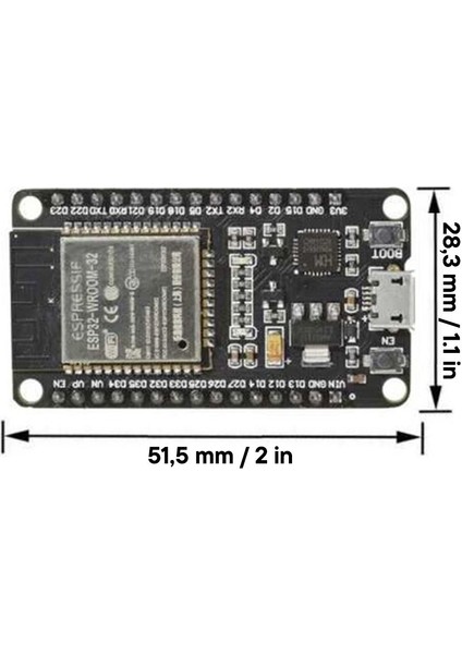 Wıfı+Bluetooth Esp-32 ESP-32S Wifi ve Bluetooth Geliştirme Kartı fırsatları