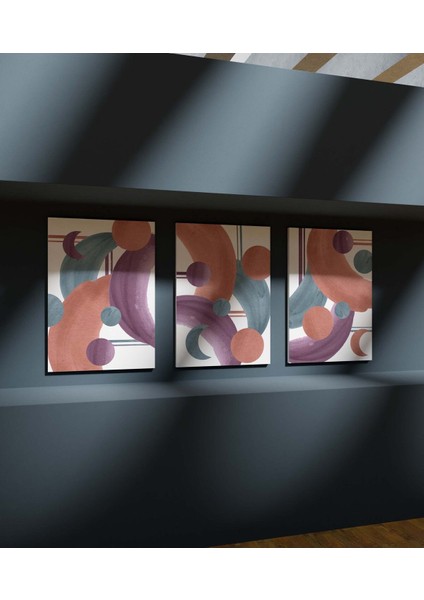 Premium Kalite Duvar Tablosu Çerçeve Görünümlü Mutfak Tabloları 3 Lü Tablo Modern Tablo Bohem Tablo