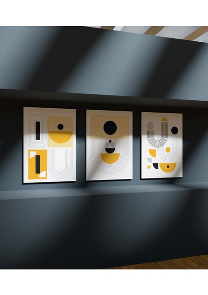 Duvar Tablosu Çerçeve Görünümlü Mutfak Tabloları 3 Lü Tablo Premium Kalite Modern Tablo Bohem Tablo