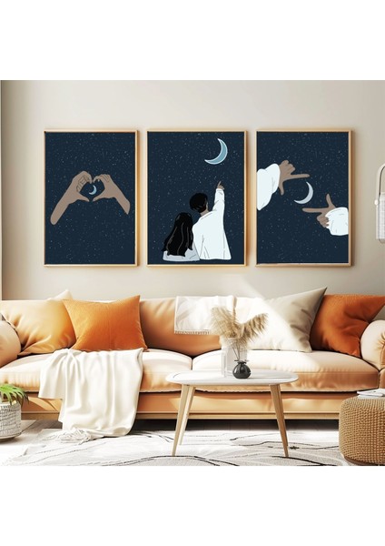 Dekoratif 3lü Tablo,ahşap Çerçeveli,soyut Tablo,duvar Tablo,duvar Susu,mutfak Tablo Cerceveli Tablo