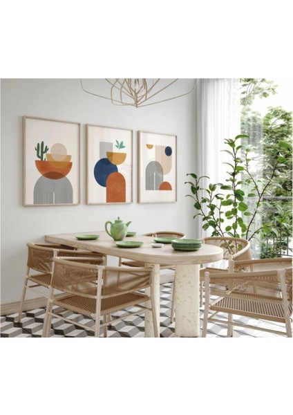 Dekoratif 3lü Tablo,ahşap Çerçeveli,soyut Tablo,duvar Tablo,duvar Susu,mutfak Tablo Cerceveli Tablo modelleri