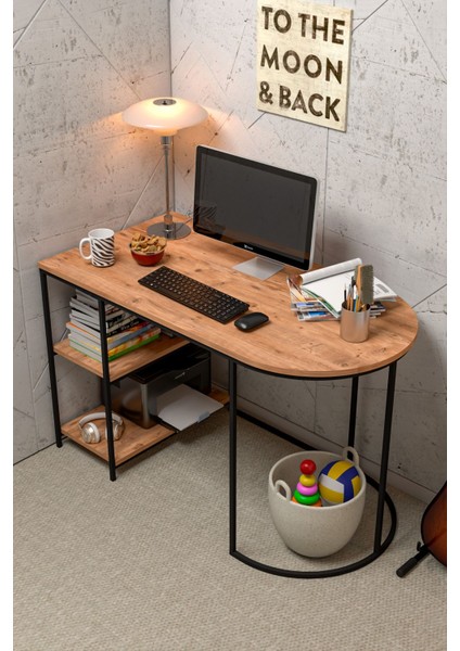 Çalışma Masası 125 cm Bilgisayar Masası Çok Amaçlı Makyaj Masası Ofis Masası Yemek Masası Atlantik fırsatları