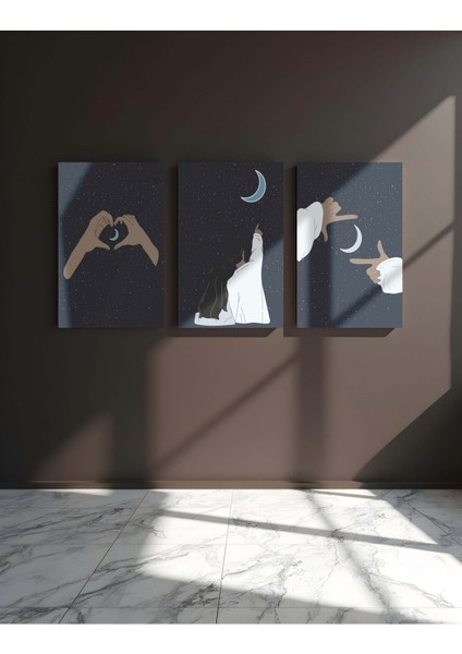 Duvar Tablosu Çerçeve Görünümlü Mutfak Tabloları 3 Lü Tablo Modern Tablo Bohem Tablo Premium Kalite fiyatları