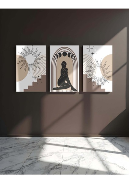 Çerçeve Görünümlü Premium Kalite Duvar Tablosu Mutfak Tabloları 3 Lü Tablo fiyatları