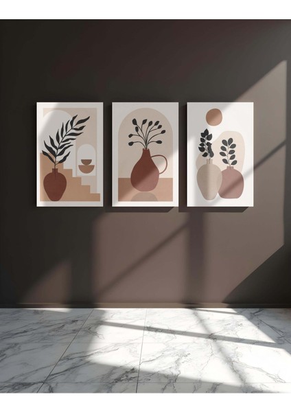 Duvar Tablosu Çerçeve Görünümlü Mutfak Tabloları 3 Lü Tablo Premium Kalite Modern Tablo Bohem Tablo fiyatları