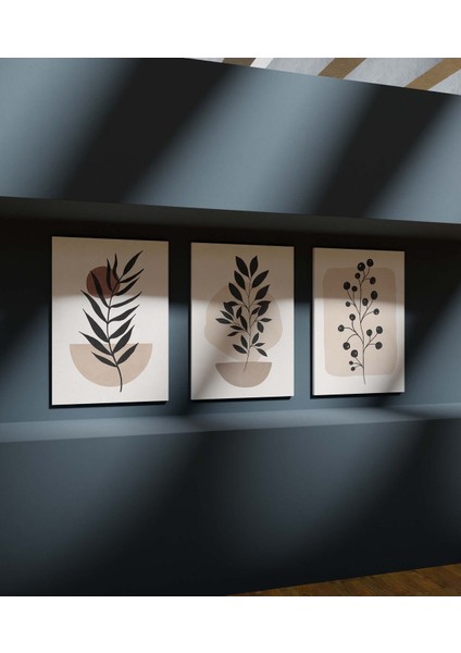 Duvar Tablosu Çerçeve Görünümlü Mutfak Tabloları 3 Lü Tablo Modern Tablo Premium Kalite Bohem Tablo