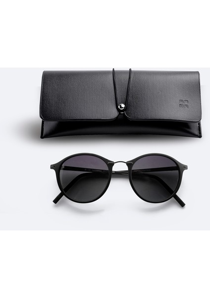 Erkek Siyah Yuvarlak Polarize Güneş Gözlüğü A41Y8803 indirimleri