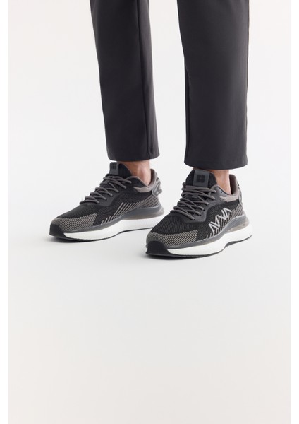 Erkek Siyah Nefes Alan Hafif Sneaker Ayakkabı A41Y8027