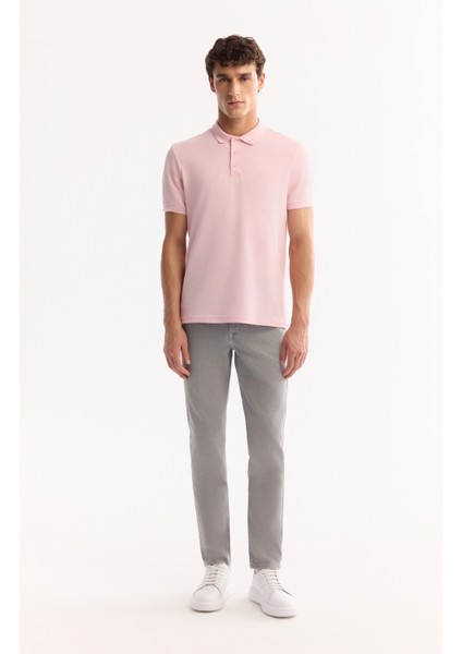 Erkek Açık Pembe 3 Düğmeli %100 Mısır Pamuğu Polo Yaka Regular Fit T-Shirt B001027 indirimleri