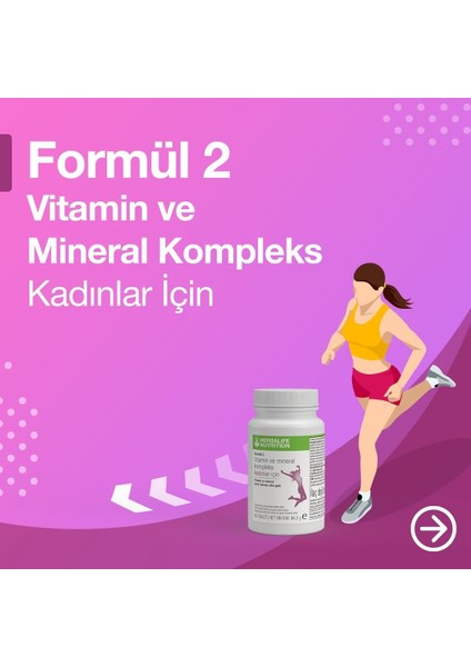 Formül 2 Vitamin ve Mineral Kompleks Kadınlar için - 60 Tablet modelleri