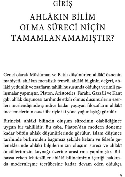 Ahlâkîliğin Doğası - Ömer Türker