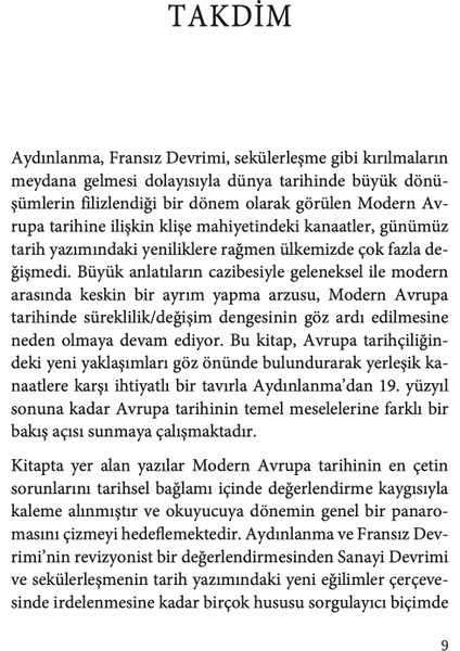 Modern Avrupa Tarihini Yeniden Düşünmek - Fatih Durgun indirimleri