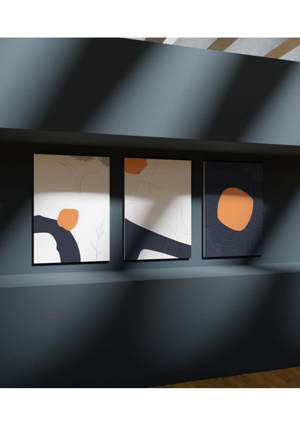 Yüksek Kaliteli Çerçeve Görünümlü 3 Lü Tablo Mutfak Tabloları