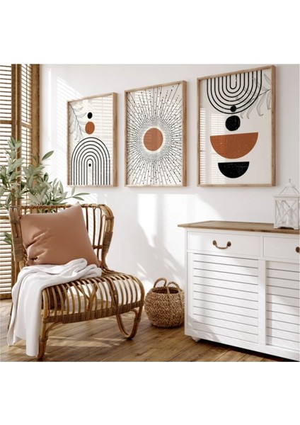 Dekoratif 3lü Tablo,ahşap Çerçeveli,soyut Tablo,duvar Tablo,duvar Susu,mutfak Tablo Cerceveli Tablo