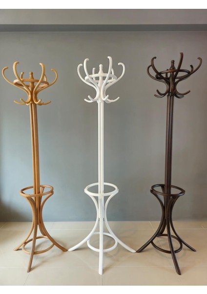 Ahşap Askılık - Tonet Ayaklı Askılık - 6'lı Askılık - Ceket Elbise Askılık (DEĞİŞTİRİLEBİLİR RENK) fırsatları