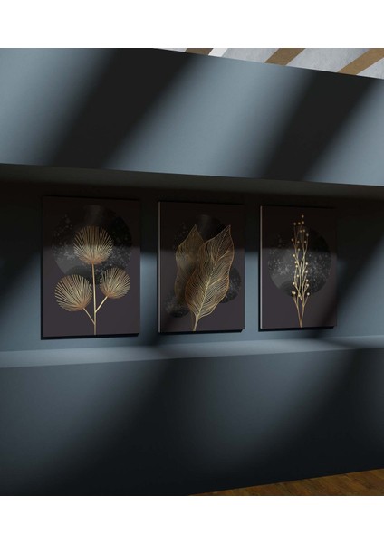 Duvar Tablosu Çerçeve Görünümlü Premium Kalite Mutfak Tabloları 3 Lü Tablo Modern Tablo Bohem Tablo