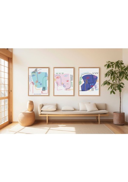 Dekoratif 3lü Tablo,ahşap Çerçeveli,soyut Tablo,duvar Tablo,duvar Susu,mutfak Tablo Cerceveli Tablo fiyatları