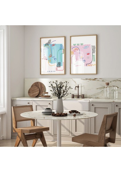 Dekoratif 3lü Tablo,ahşap Çerçeveli,soyut Tablo,duvar Tablo,duvar Susu,mutfak Tablo Cerceveli Tablo modelleri