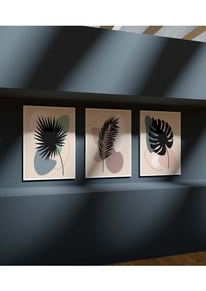 Duvar Tablosu Çerçeve Görünümlü Mutfak Tabloları 3 Lü Tablo Modern Tablo Bohem Tablo Premium Kalite