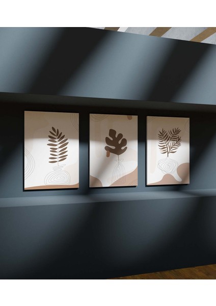 Duvar Tablosu Çerçeve Görünümlü Mutfak Tabloları 3 Lü Tablo Premium Kalite Modern Tablo Bohem Tablo