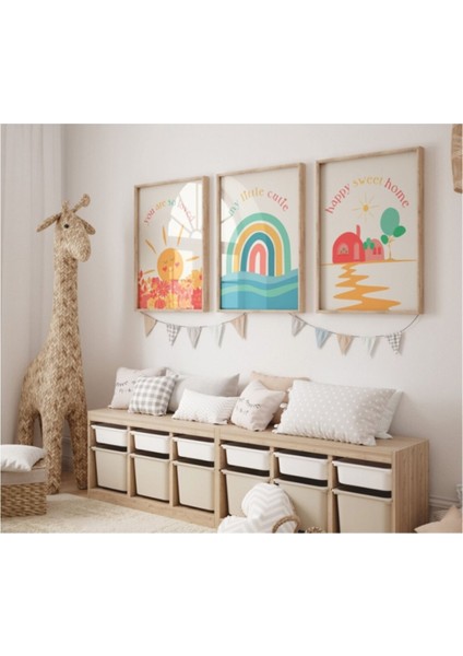 Dekoratif 3lü Tablo,ahşap Çerçeveli,soyut Tablo,duvar Tablo,duvar Susu,mutfak Tablo Cerceveli Tablo