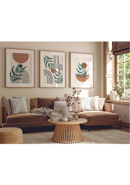 Dekoratif 3lü Tablo,ahşap Çerçeveli,soyut Tablo,duvar Tablo,duvar Susu,mutfak Tablo Cerceveli Tablo