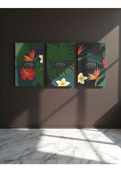 Premium Kalite Bohem Tablo Çerçeve Görünümlü Premium Kalite 3 Lü Tablo fiyatları