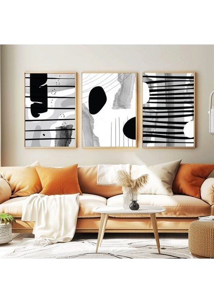 Dekoratif 3lü Tablo,ahşap Çerçeveli,soyut Tablo,duvar Tablo,duvar Susu,mutfak Tablo Cerceveli Tablo