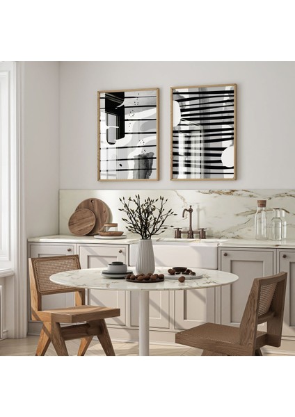 Dekoratif 3lü Tablo,ahşap Çerçeveli,soyut Tablo,duvar Tablo,duvar Susu,mutfak Tablo Cerceveli Tablo modelleri