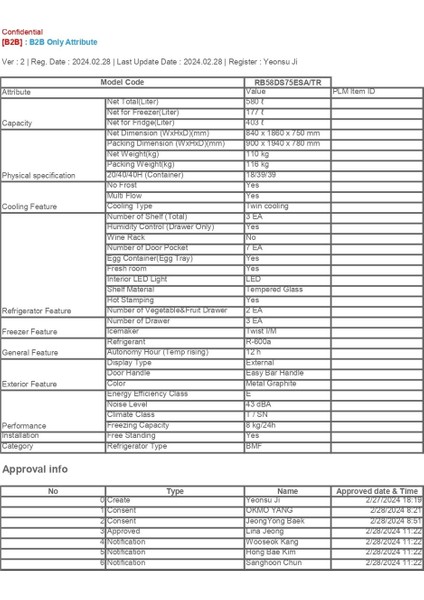 RB58DS75ESA/TR 580 Lt Alttan Donduruculu No-Frost Buzdolabı, İkili Soğutma modelleri