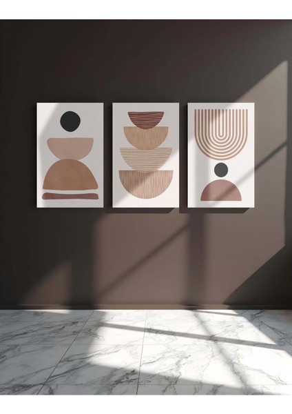 Premium Kalite Bohem Tablo Çerçeve Görünümlü Premium Kalite 3 Lü Tablo fiyatları