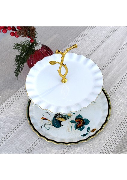 Glore Hüma Altın Yaldızlı Cam Kurabiyelik modelleri