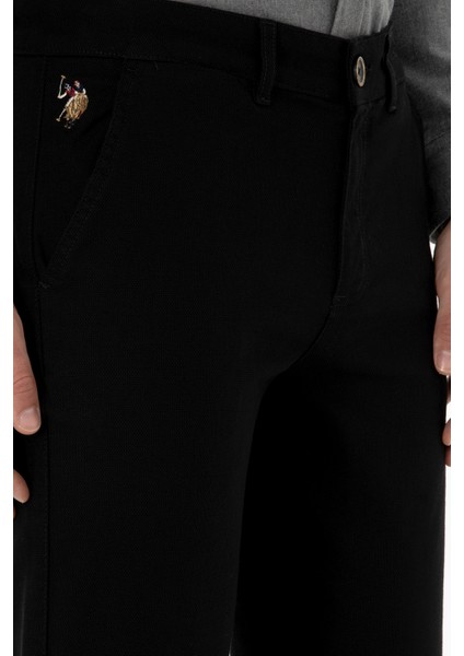 Erkek Siyah Pantolon (Kanvas-Chino) 50311606-VR046 indirimleri