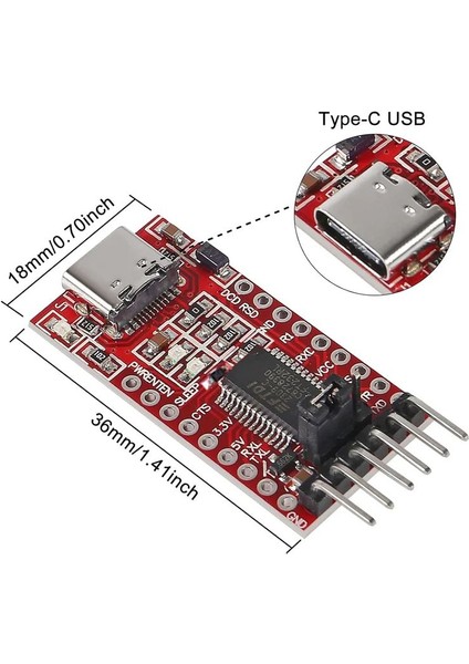USB To Ttl 3.3V 5V FT232RL Destekli Download Cable Mini Interface fırsatları